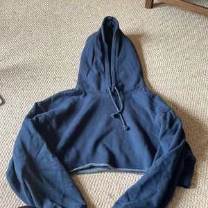 Tna cropped cozy AF boyfriend sweater